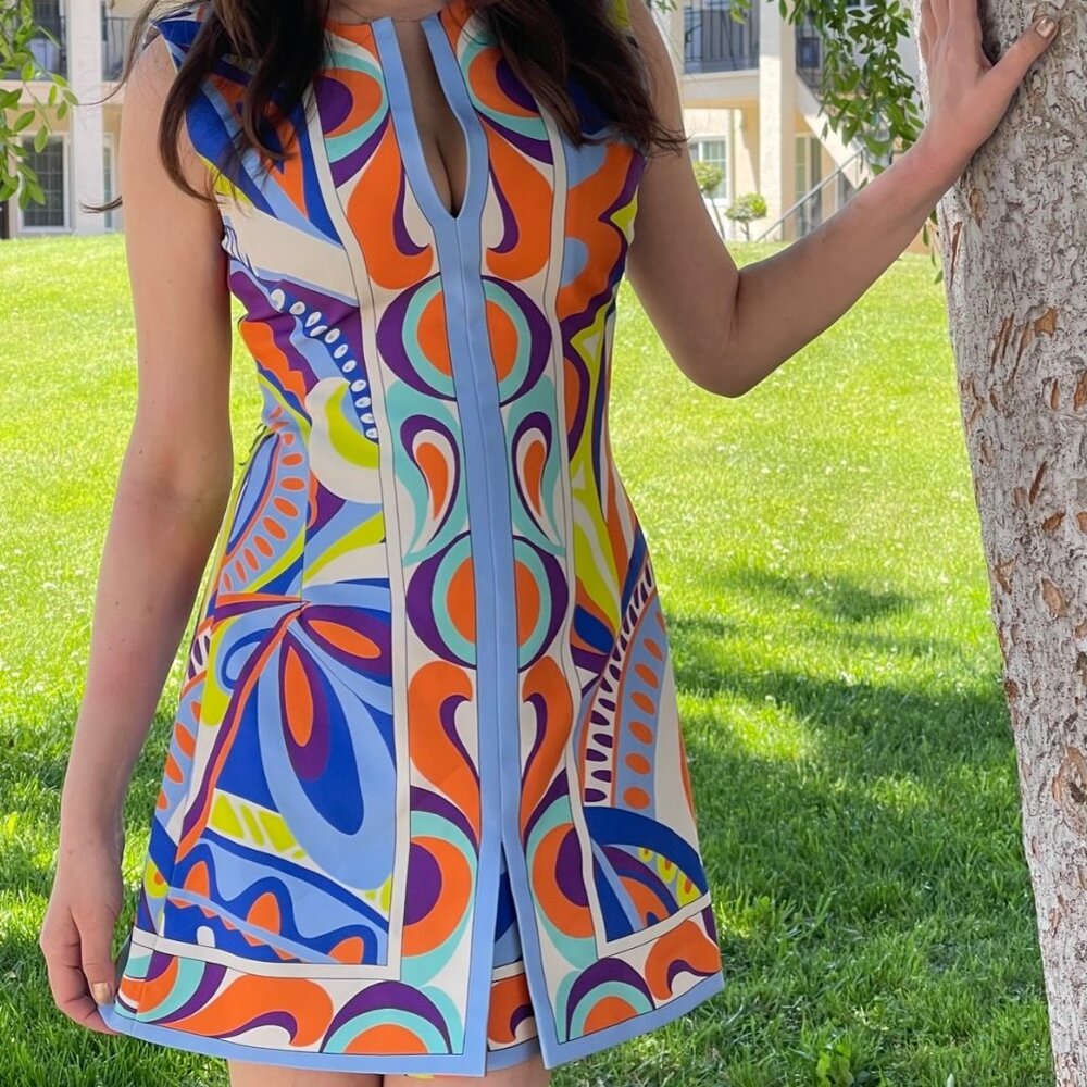 ZARA dress Pesci Print NWT MULTI mini size M